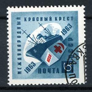 Russia 1963  Scott 2766 CTO - 6k, Red Cross Centenary