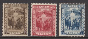 Belgian Congo Scott #B23-B26 MNH
