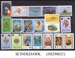 SIERRA LEONE - SELECTED STAMPS - 19V - MINT NH