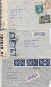 1940-1941, Atlantic Clipper Covers From Portugal, Censored, Grp 8 (S18589)