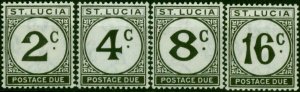 St Lucia 1952 Postage Due Set of 4 SGD7a-D10a Fine MM