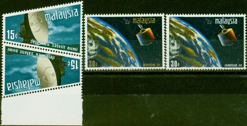 Malaysia 1970 Satelite Set of 3 SG61a-63 V.F MNH