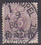 Germany Offices in Turkey 1 1884 Surcharge Used