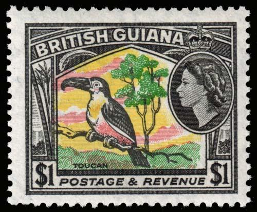 British Guiana - Scott 265 - Mint-Never-Hinged - Short to Missing Perf Teeth