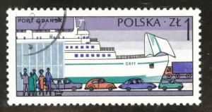Poland Scott 2189 Used 1976  favor canceled Ship stamp