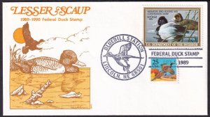 1989 Federal Duck Stamp Sc RW56 $12.50 FDC with Gamm cachet (M9