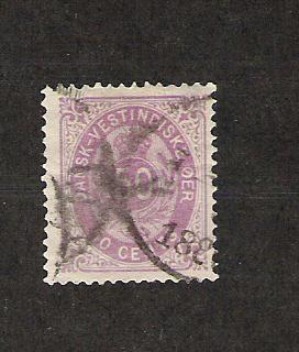 Danish West Indies (DWI) Scott #13 Used 50c 2018 CV $300.00