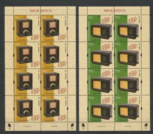 Moldova 2019 Vintage Radio MNH Full sheets