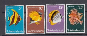 J39630, JL stamps,1975 tokelau set mnh #45-8 tropical fish