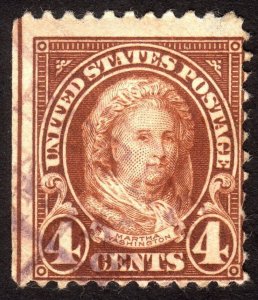 1923, US 4c, Martha Washington, Used, Sc 556