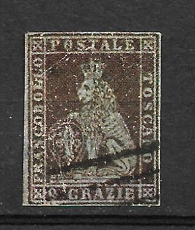 COLLECTION LOT #45 ITALIAN STATES TUSCANY # 8 1851 CV=$375