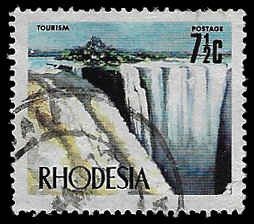 Rhodesia #283 Used; 7 1/2c Victoria Falls (1973)