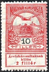 Hungary SC#B6 10 fi Mythical Bird Turul Flying & Crown of St. Stephen (1913) MH