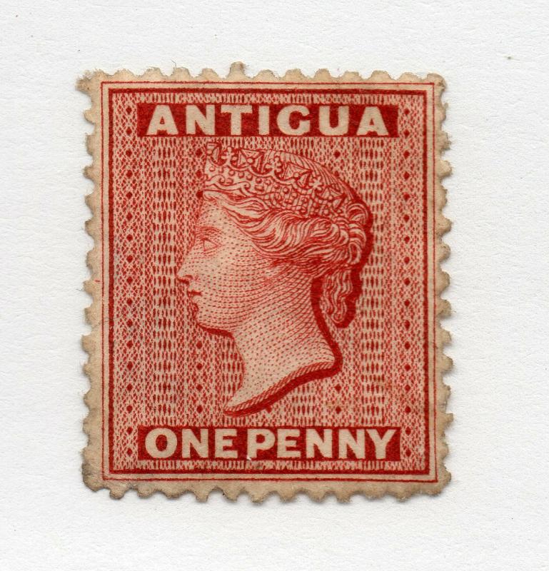 Antigua - SG# 13 mM no gum/ Perf 12 1/2/ wmk crown CC/ Signed / Lot 419_0916158 