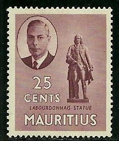 Mauritius # 243, Mint Hinge Remain