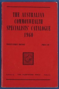 CATALOGUES Australia ACSC 21st Edition 1960 pub by Hawthorn Press.