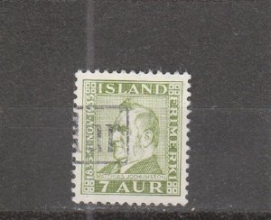 Iceland  Scott#  197  Used  (1935 Matthias Jochumsson) w/ Revenue Cancel