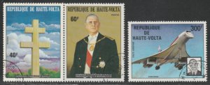 Upper Volta #325-326, C183 CTO (Used) Full Set of 3