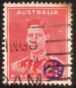 1941, Australia 2 1/2p Used, Sc 188