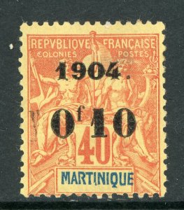 Martinique  1904 French Colony 10¢/40¢ Red Scott # 57 Mint E52