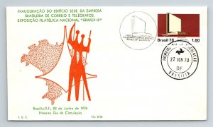 Brazil 1978 FDC - National Philatelic Exhibition Brapex III - F13170