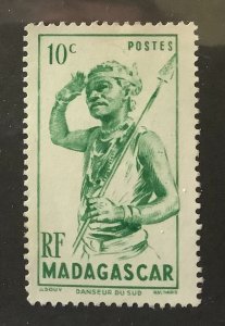 Madagascar 1946 Scott 269 used - 10c, danseur du Sud, Dancer