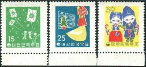 Korea South 1958 SG330 Christmas and New Year set MNH