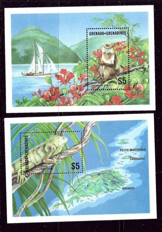 Grenada Grenadines 785-86 MNH Wildlife S/S    (ap3298)