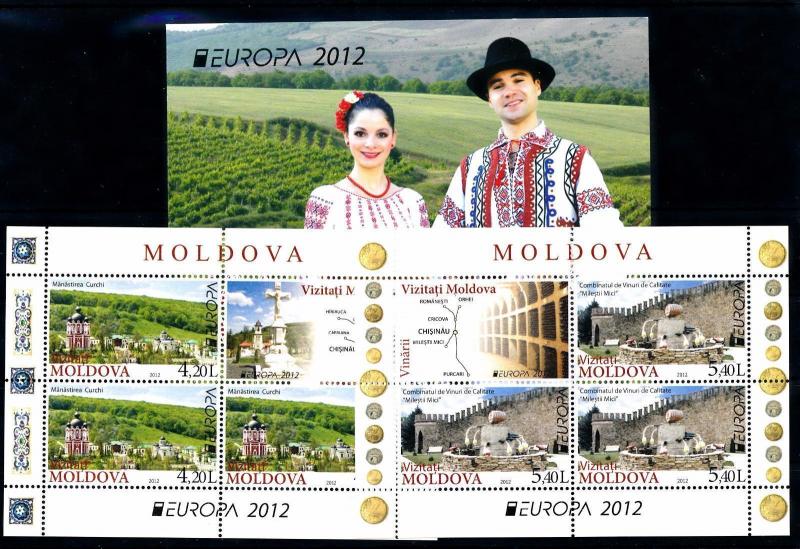 [58513] Moldova 2012 Milestii Mici Wine industry Monk Monastry Booklet Vin  MNH