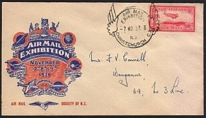 NEW ZEALAND 1938 Air Mail Exhibition - special cover and cancel............77167