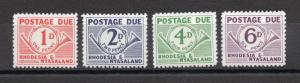 Rhodesia & Nyasaland - SG# D1 - D4 MNH  /  Lot 0119035