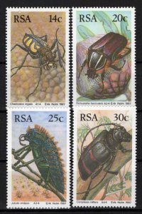 South Africa 690-693 MNH Insects Beetles Nature ZAYIX 0424S0173M