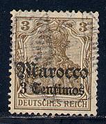 Morocco German Offices Abroad - Scott # 33, used