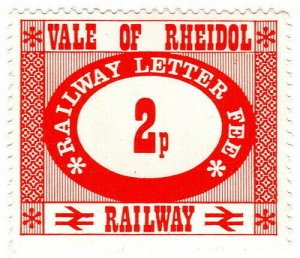 (I.B) Vale of Rheidol Railway : Railway Letter Fee 2p