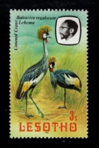 Lesotho - #323 Crowned Cranes - MNH