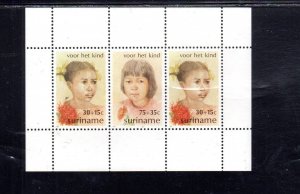 SURINAM #B288a 1981 CHILD WELFARE MINT VF NH O.G S/S aa