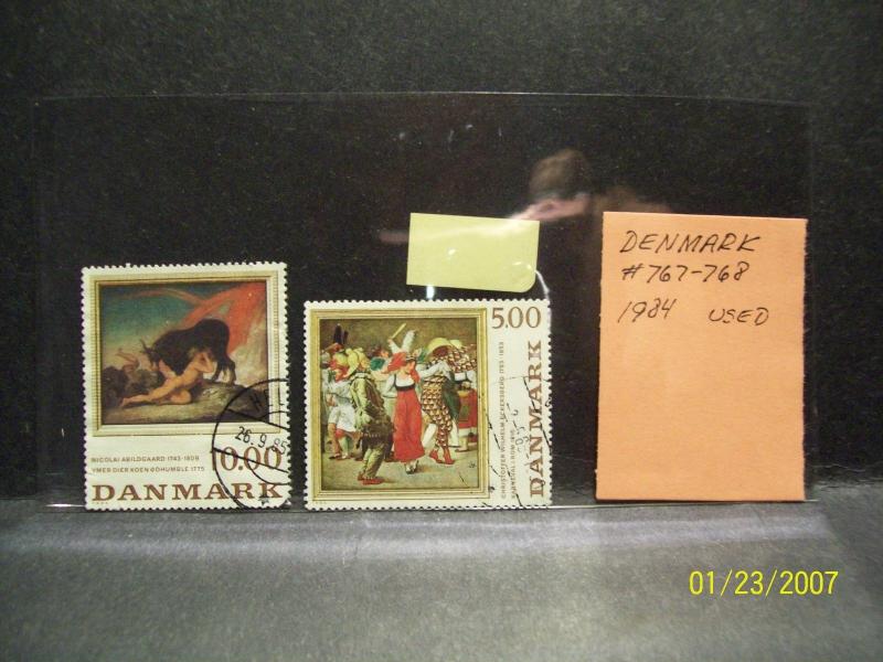 DENMARK #767-768 USED