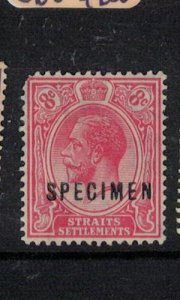 Malaya, Straits Settlements KGV 8c SG 240e Specimen RARE! MOG (5eqn)