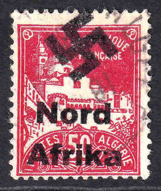 ALGERIA (FRENCH) 50 NORD AFRIKA OVERPRINT CDS F/VF SOUND