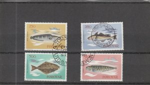 Faroe Islands  Scott#  97-100  Used  (1983 Fish)