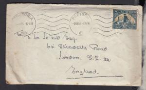 South Africa 1941 Entire Letter to London Pretoria CDS J1963 