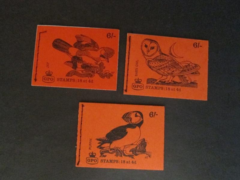 Great Britain 1968 Sc BK116 Booklet(3) Bird set MNH