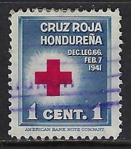 Honduras RA1 VFU RED CROSSZ7331-1