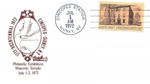 US SPECIAL EVENT CACHET COVER 1772 BICENTENNIAL CINCOPEX AT SIDNEY NEW YORK '72