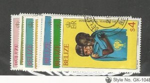 Belize, Postage Stamp, #490-497 Used, 1980 Year of Child