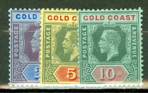 HW: Gold Coast 69-79; 70a, 75b, 75c mint CV $213; scan shows only a few