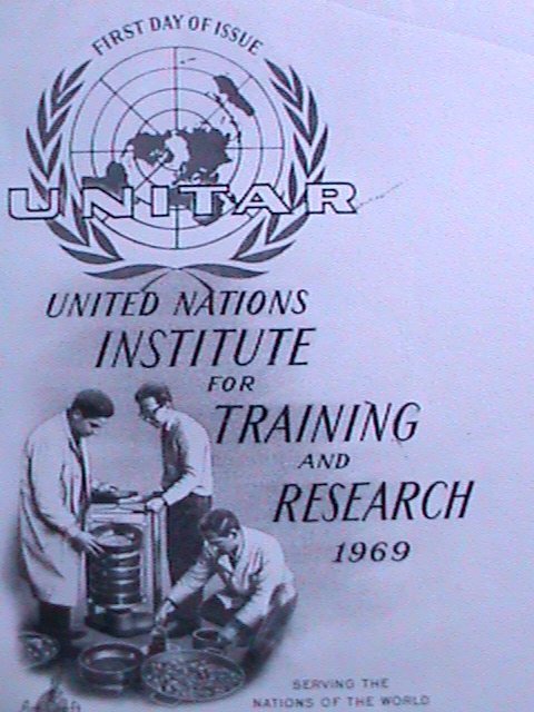 ​UNITED NATIONS-1969 UN INSTITUTE FOR TRAINING & RESEARCH-1ST DAY COVER-USED: