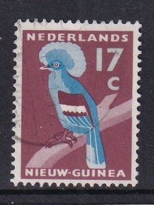 Netherlands  New Guinea  #28  used 1959 crowned pigeon 17c