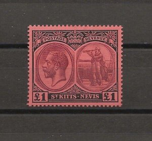 ST KITTS & NEVIS 1920/22 SG 36 MNH Cat £300