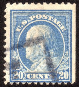 1917, US 20c, Franklin, Used, Sc 515